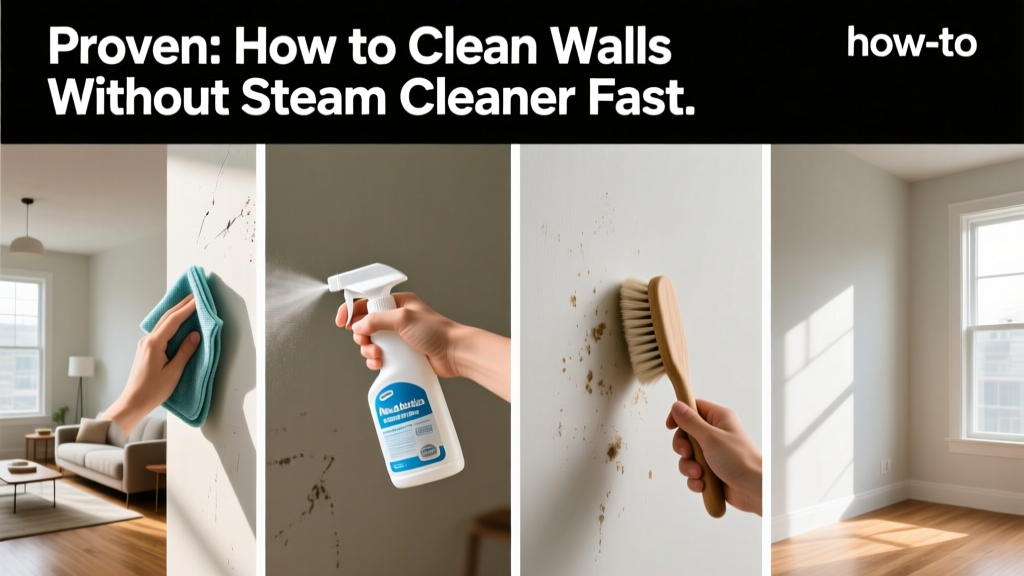 Proven: How to Clean Walls Without Steam Cleaner Fast