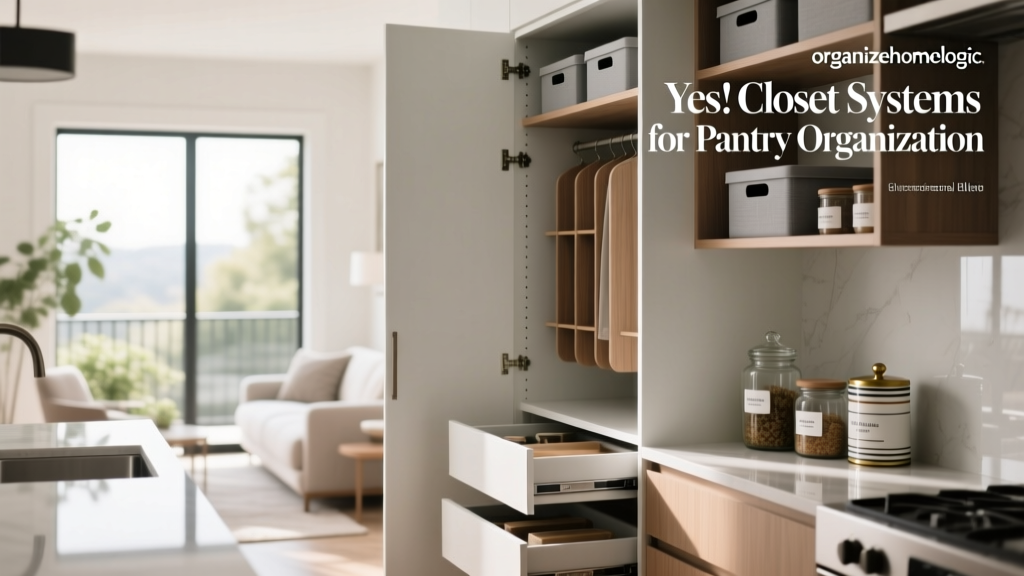 Yes! Closet Systems for Pantry Organization