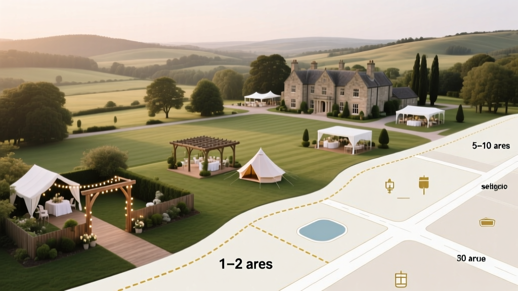 Wedding Venue Acres: Zoning, Costs & Real Space Needs (2026)