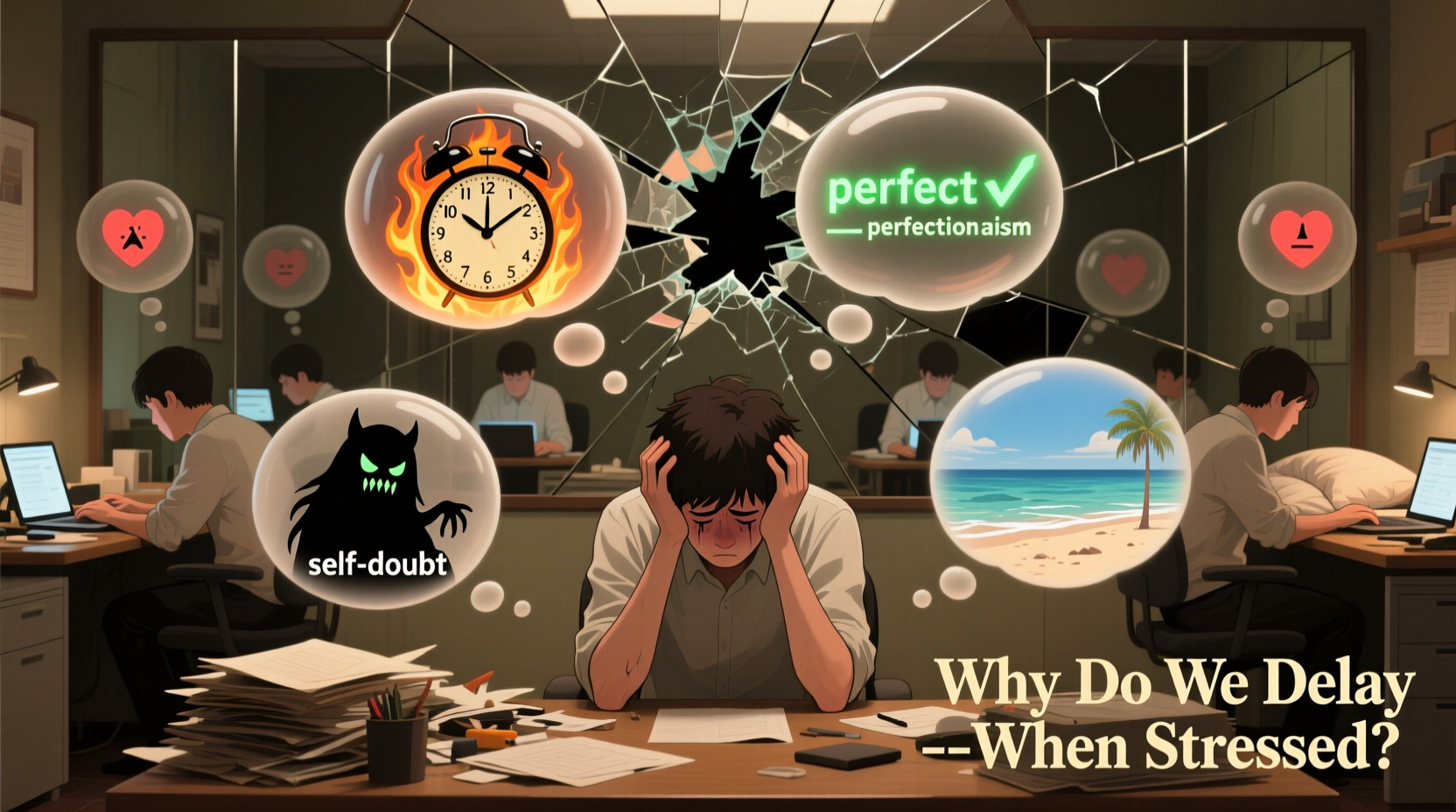 why do people procrastinate even when stressed psychology behind it