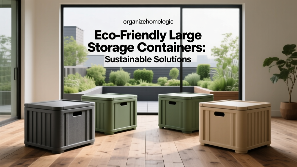 Eco-Friendly Large Storage Containers: Sustainable Solutions