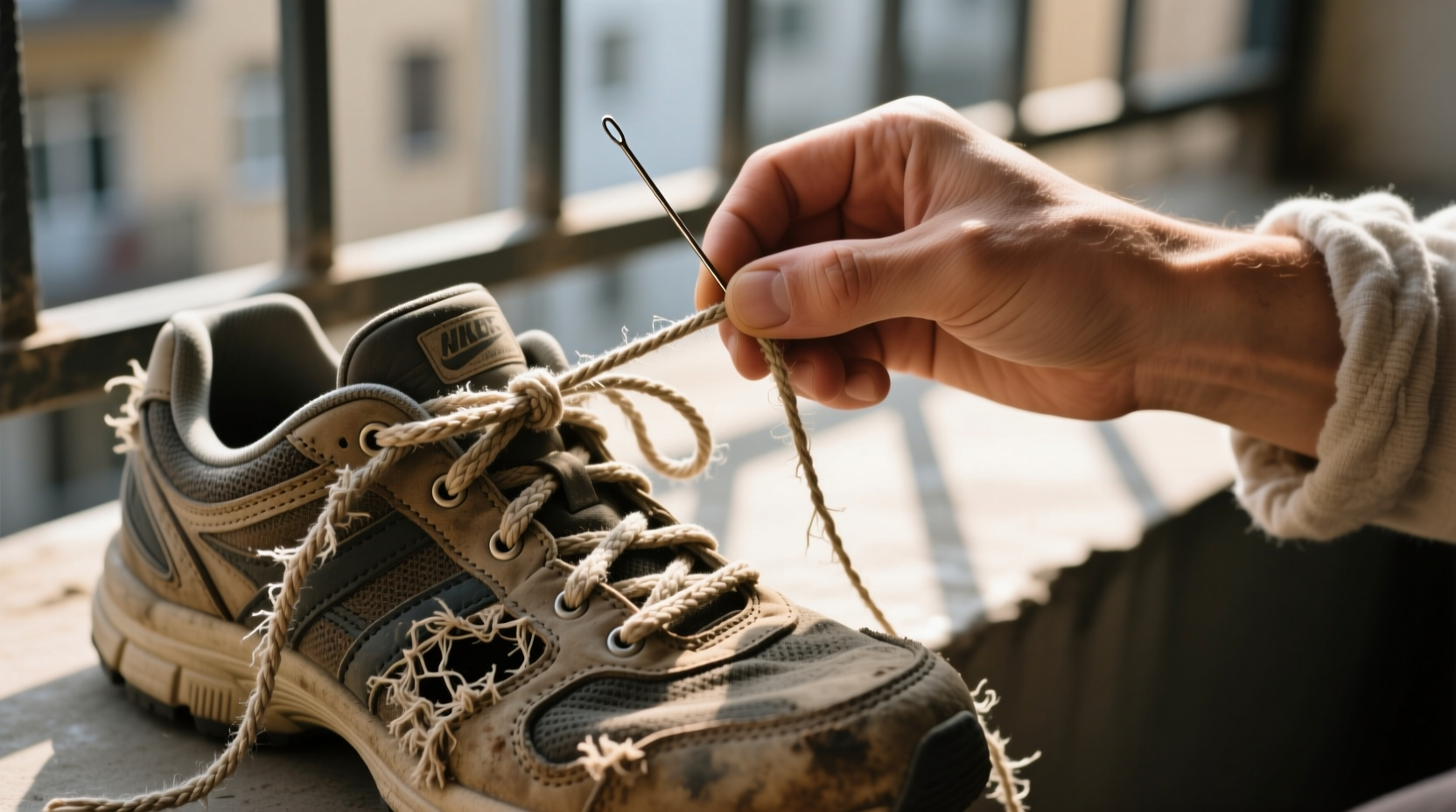 fix frayed shoelaces