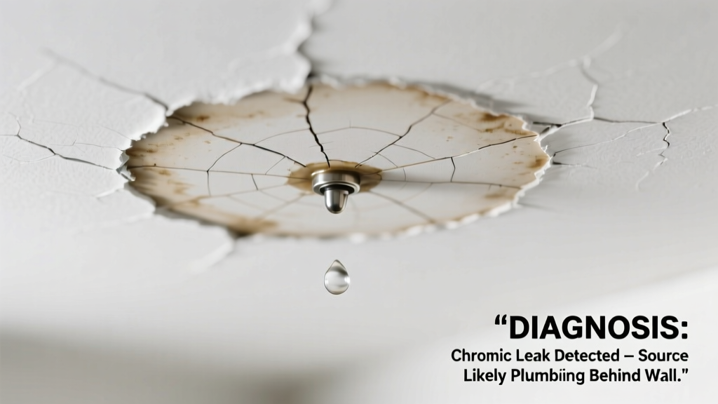 Water Stain on Ceiling Making Clicking Sound: Quick Diagnosis