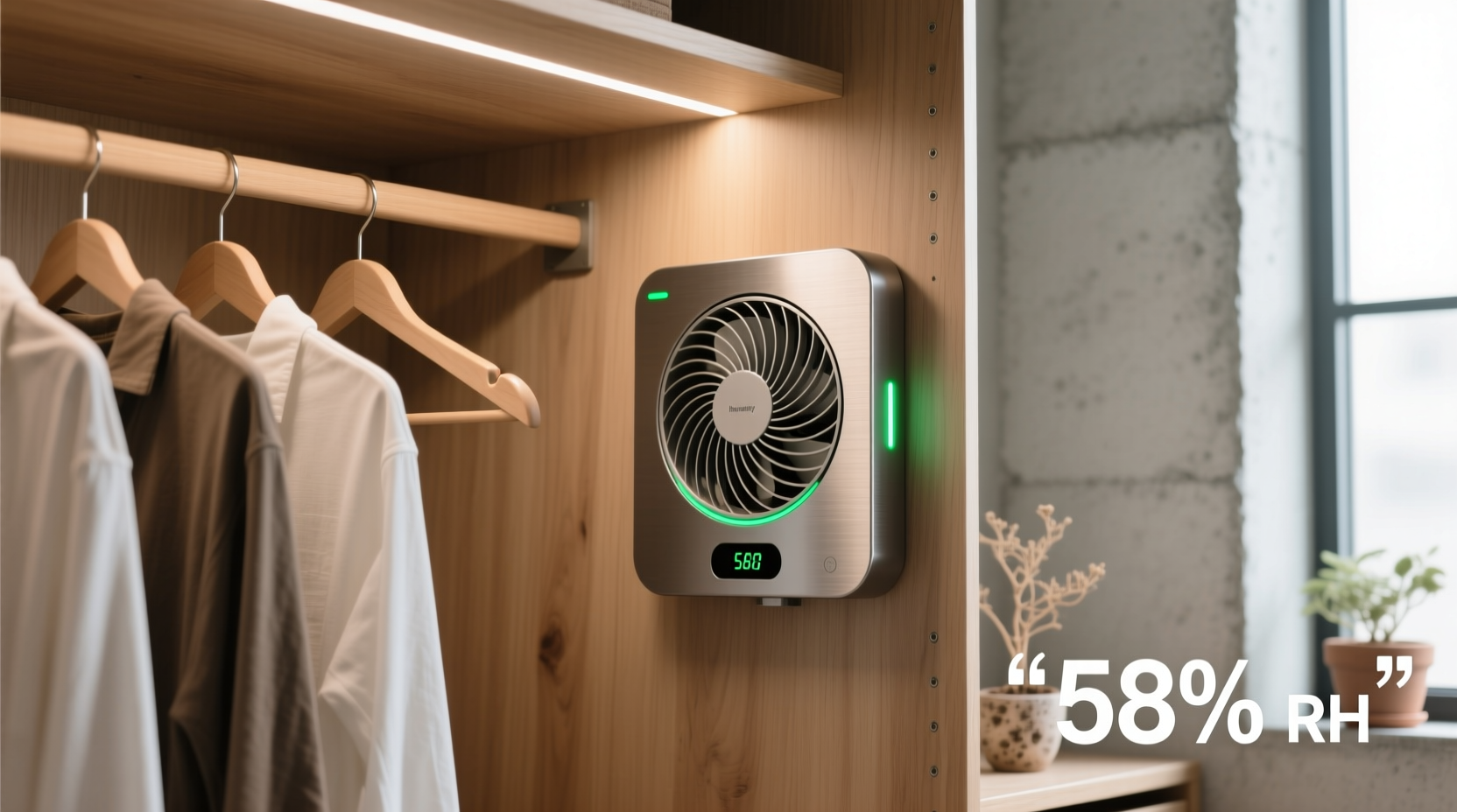 closet ventilation fan vs passive vent for mildew