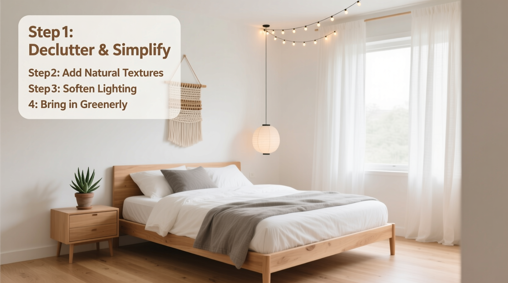 step by step guide to creating a calming bedroom ambiance on a budget