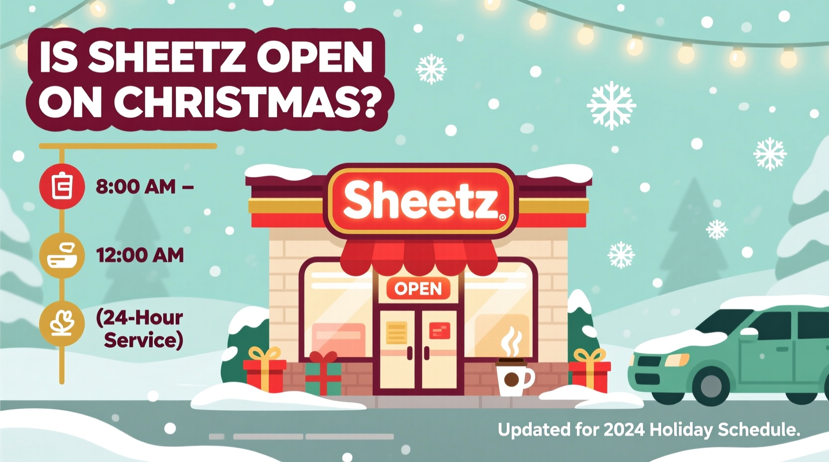 is sheetz open on christmas
