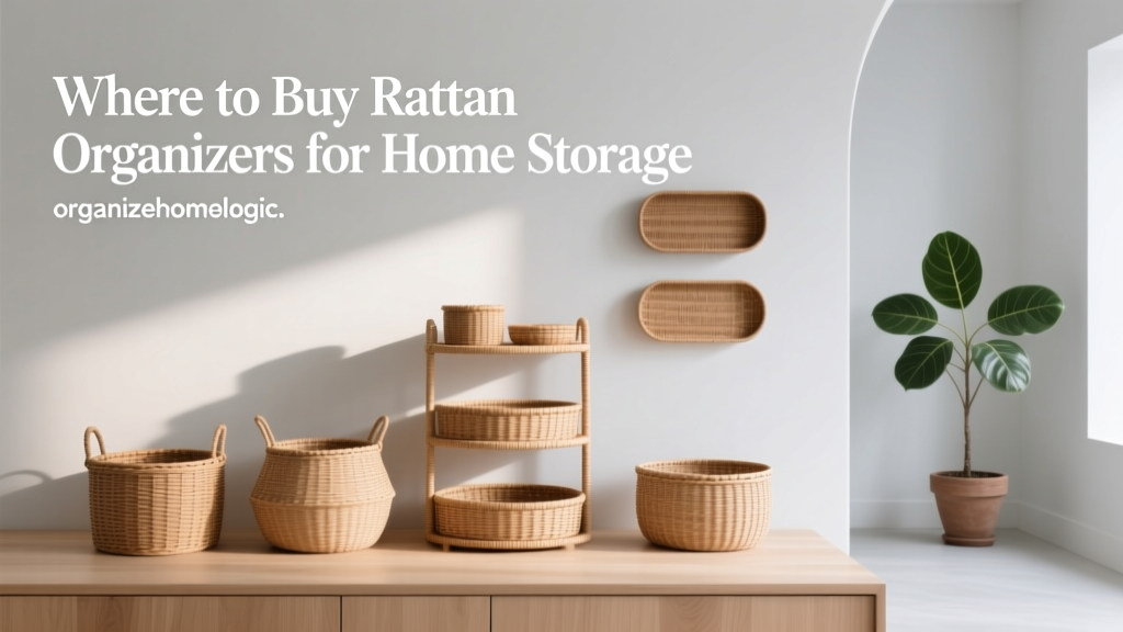 Where to Buy Rattan Organizers for Home Storage