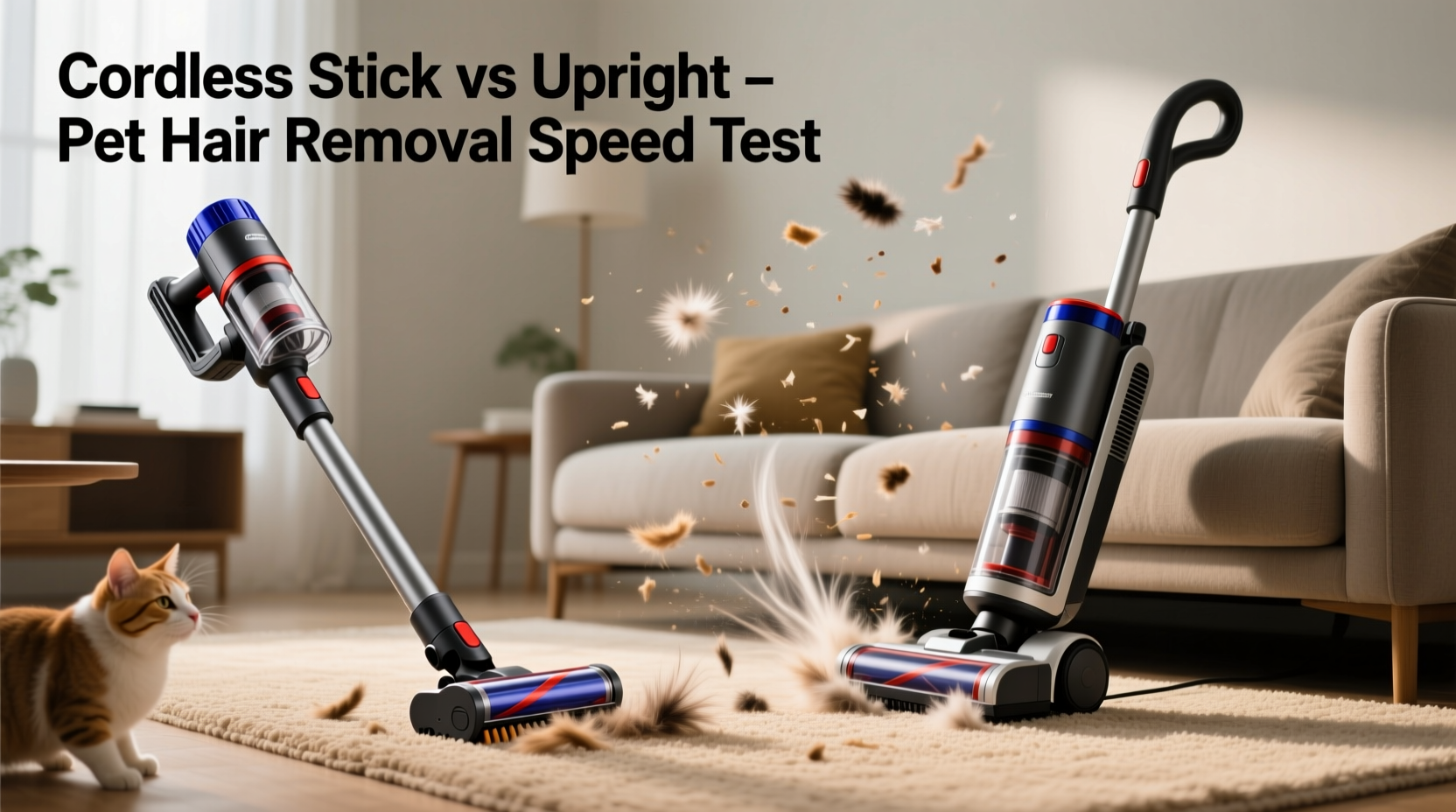 cordless stick vacuums vs upright models which cleans pet hair faster