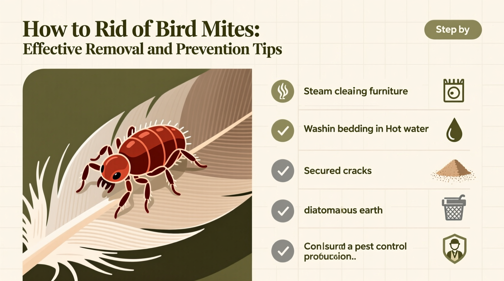 how to rid of bird mites