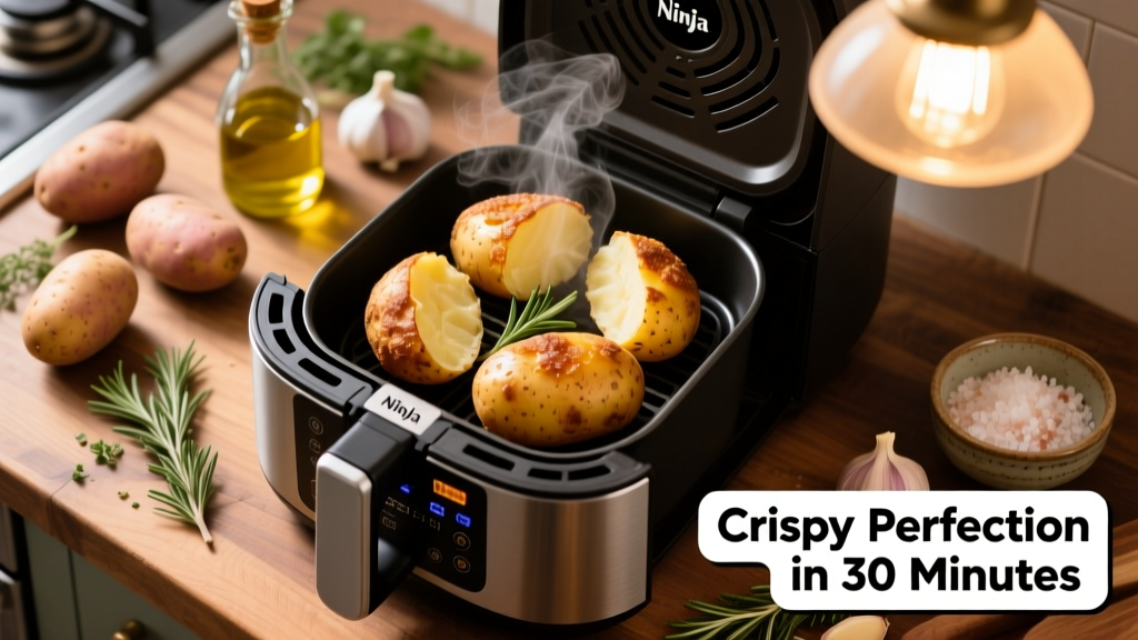 Perfect Baked Potatoes in Ninja Foodi Grill (Fast & Crispy!)