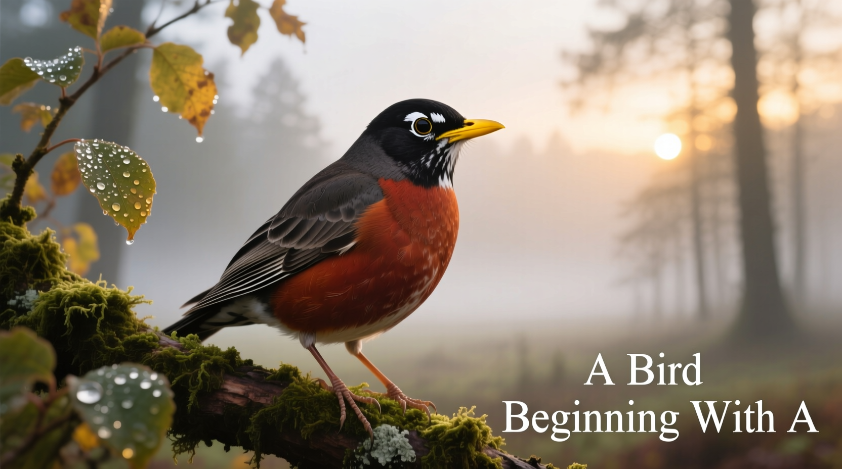 a bird beginning with a