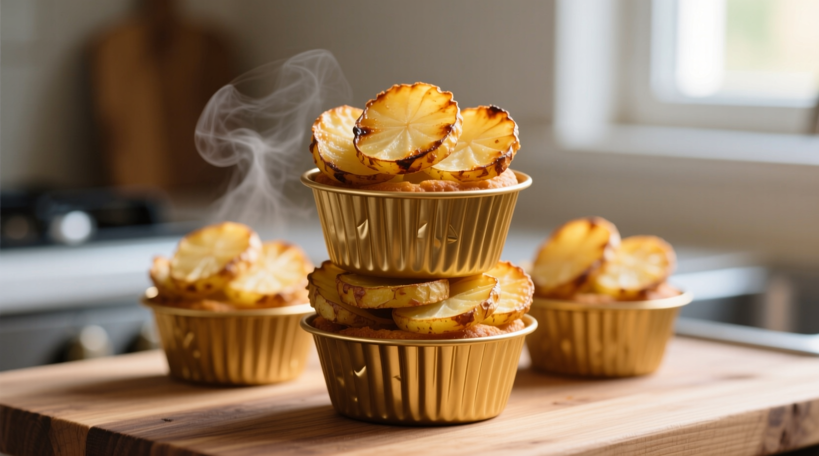 Muffin Tin Potato Stacks: Perfect Portions Every Time