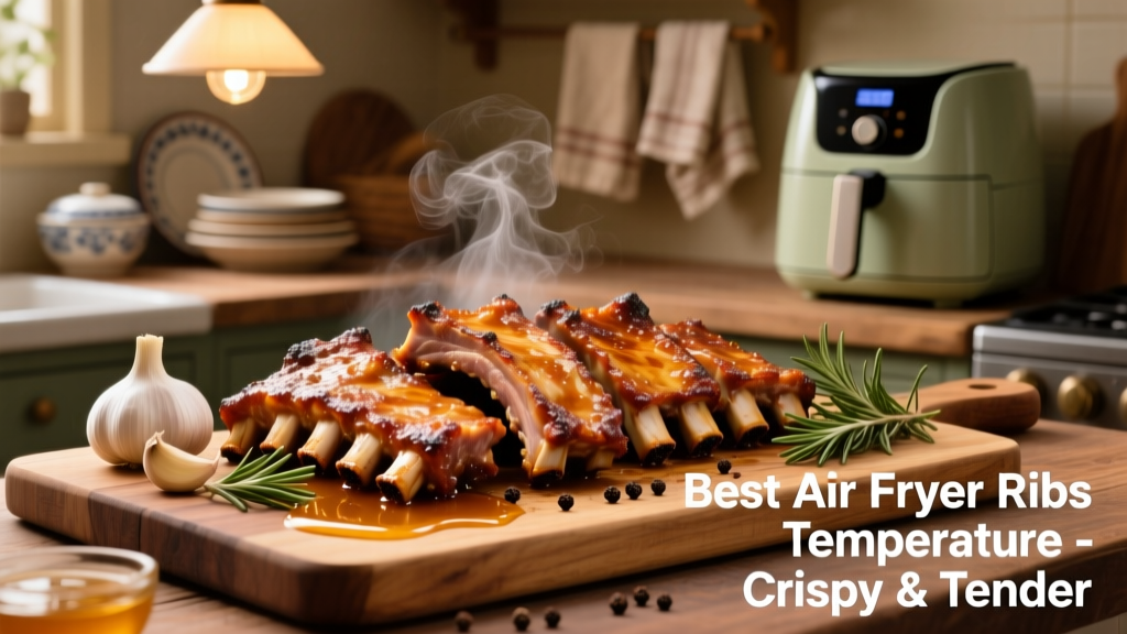 Best Air Fryer Ribs Temperature (Crispy & Tender!)