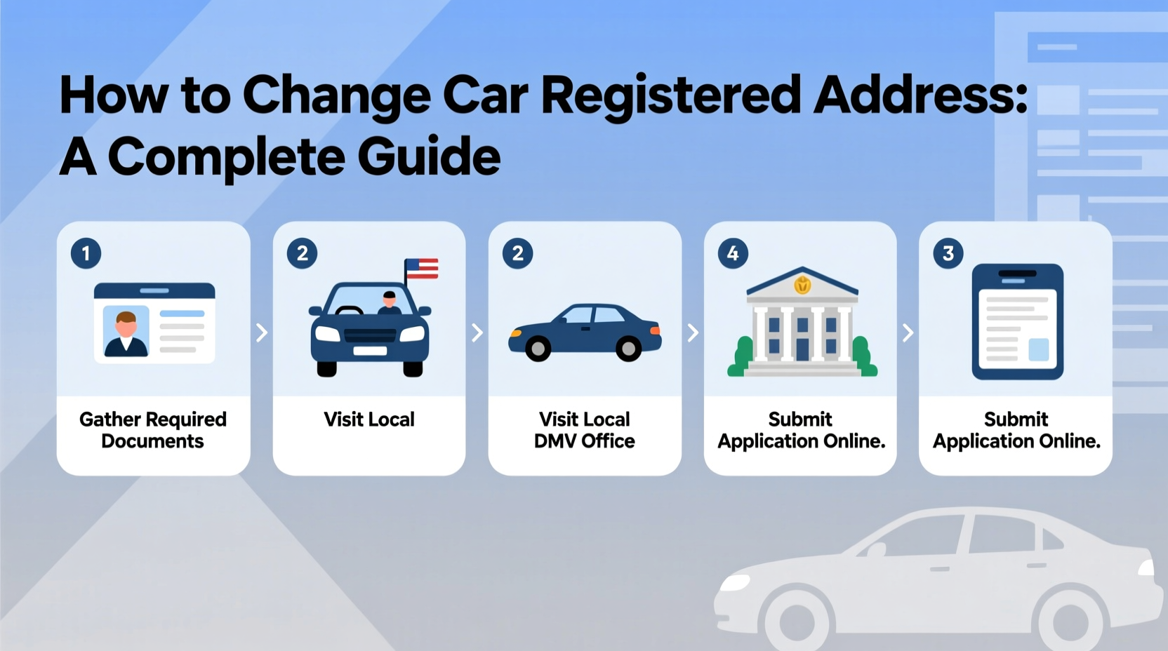 how to change car registered address