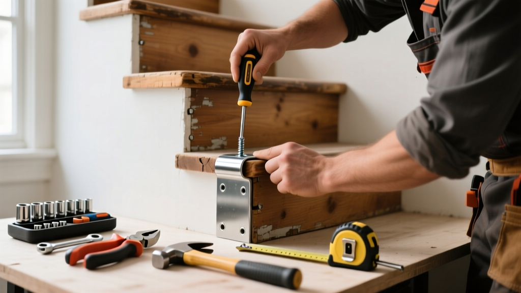 Fixing a Squeaky Stair That Needs a Replacement Part