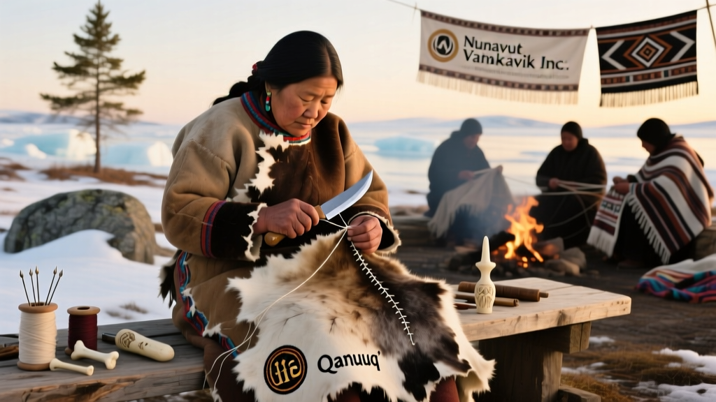 Inuit Ulu Sewn Sealskin Clothing And Waterproof Stitching Methods
