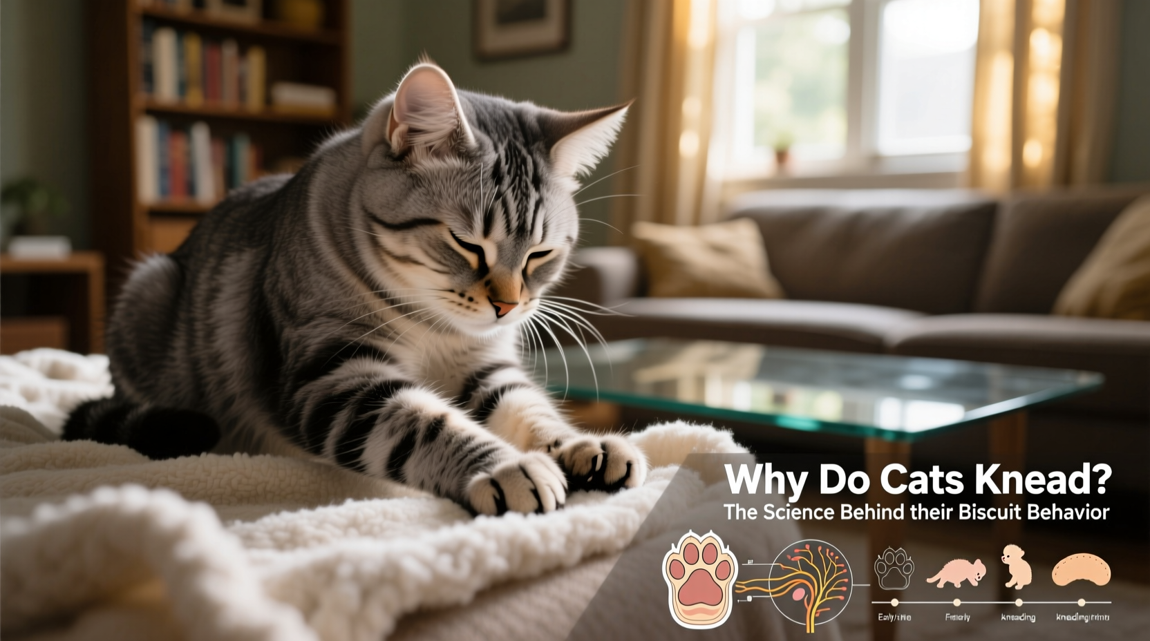 why do cats knead blankets explaining the science behind the biscuit making behavior