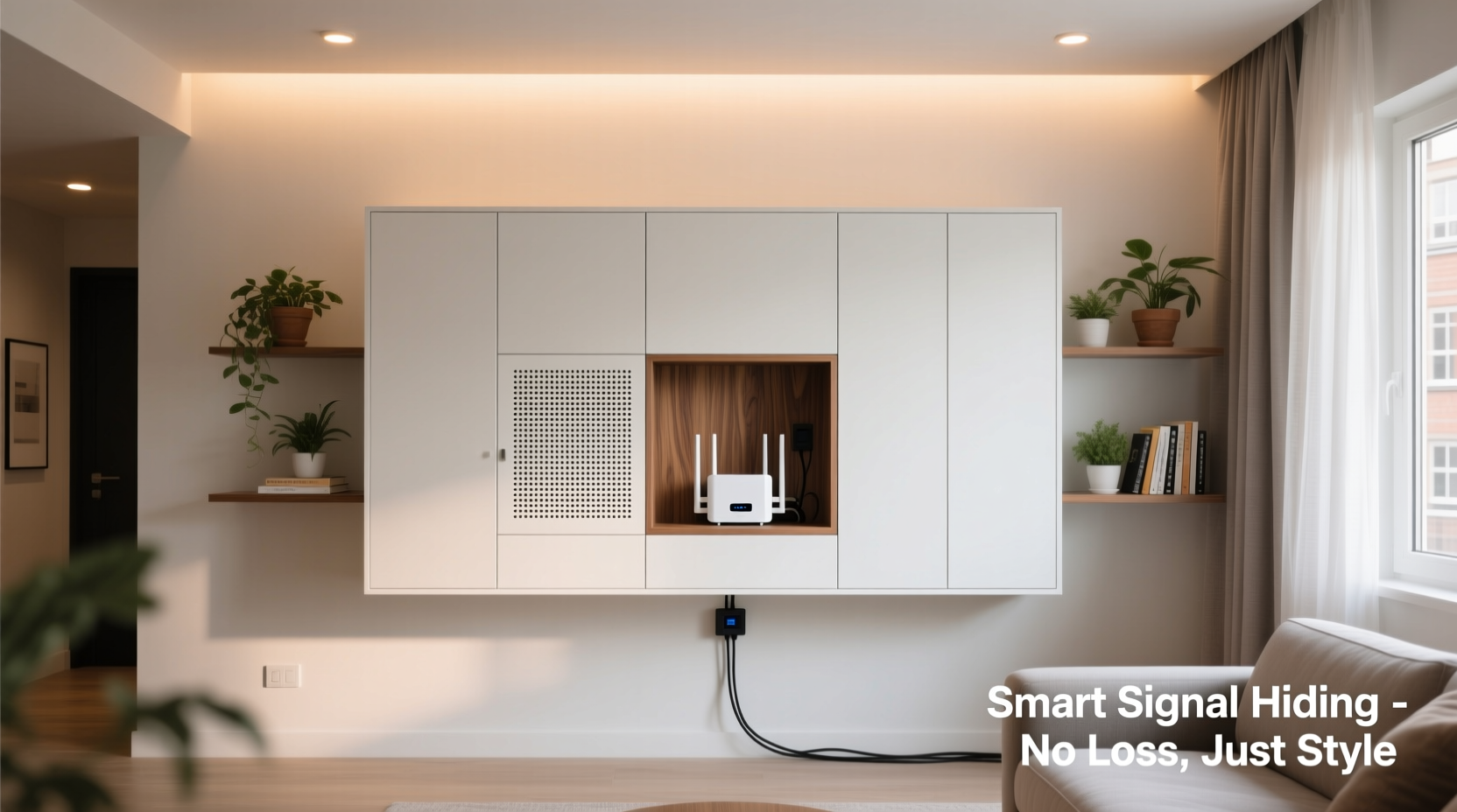 how to hide router in small apartment without killing signal strength