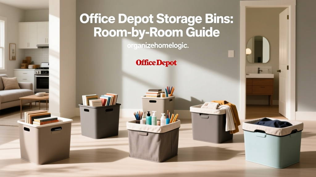 Office Depot Storage Bins: Room-by-Room Guide