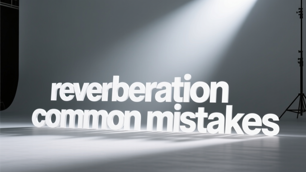 Reverberation Common Mistakes: Practical Fixes for Studio Engineers and Live Sound Professionals