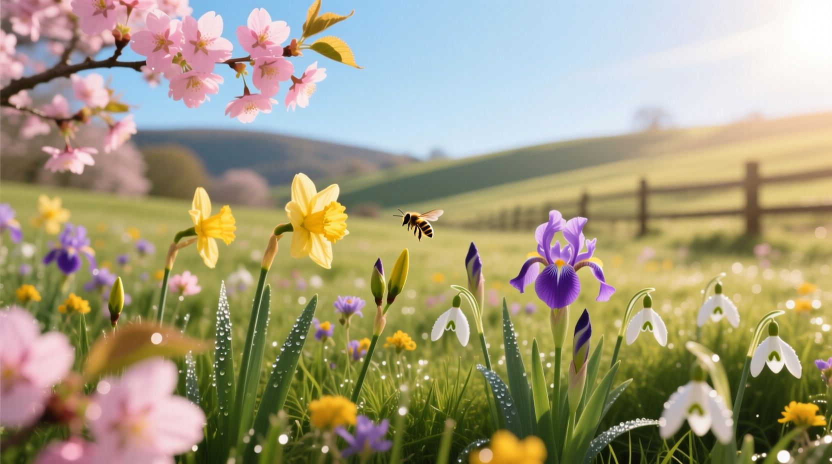 flowers grow in spring
