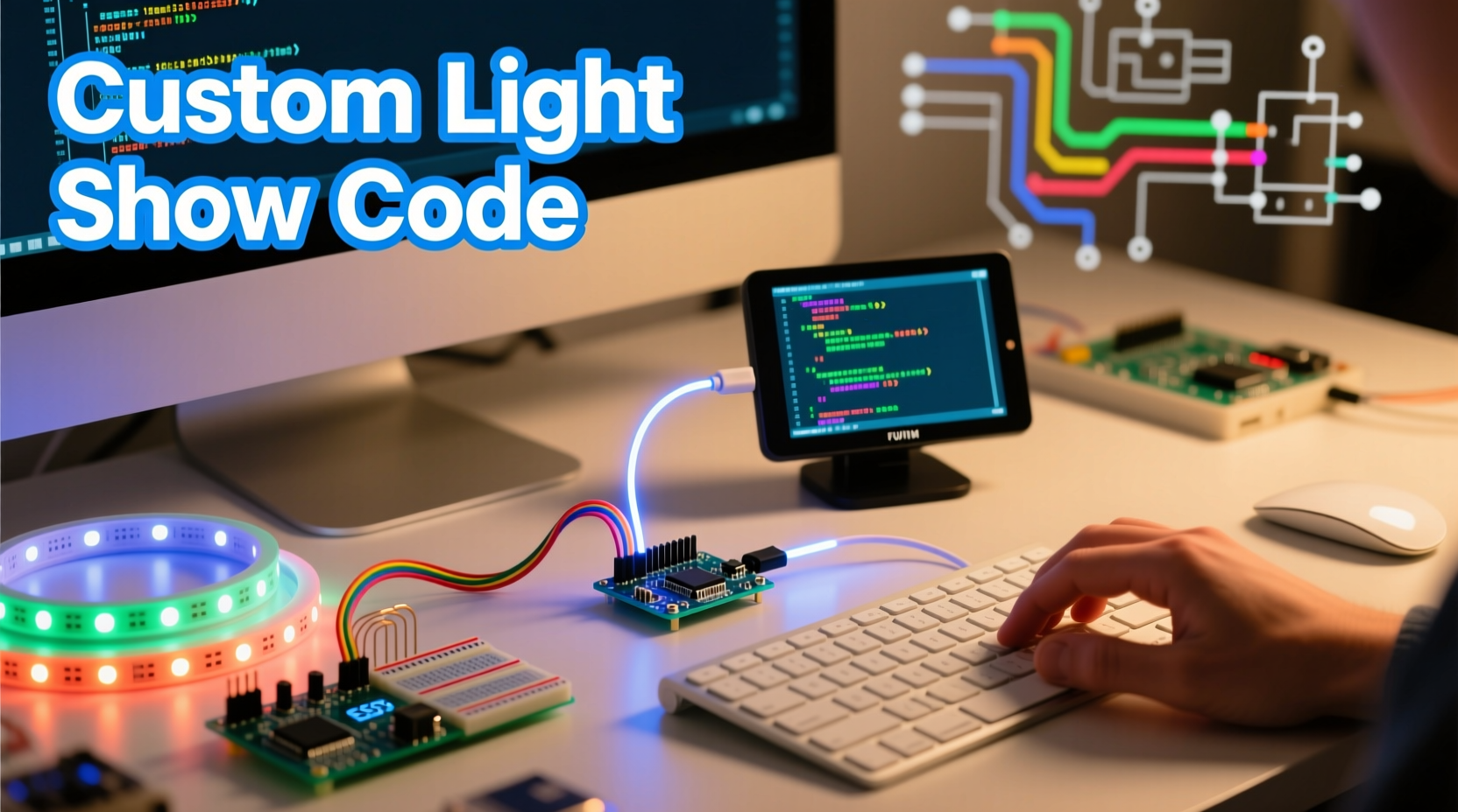 how to program a custom light show sequence with inexpensive controllers