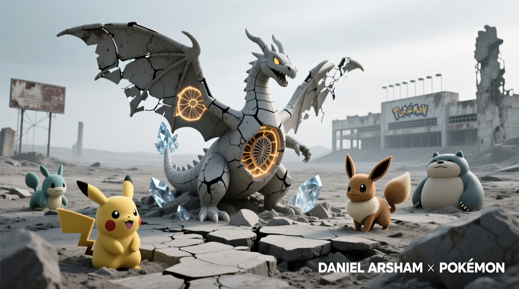 daniel arsham pokemon