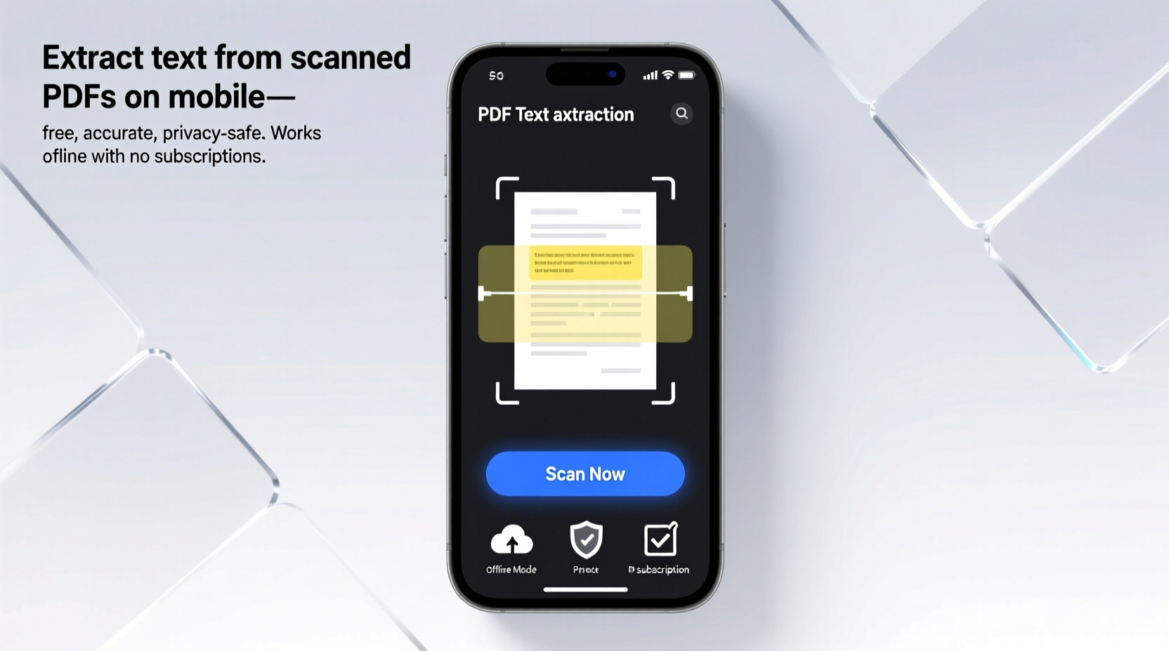 Free Mobile OCR for Scanned PDFs