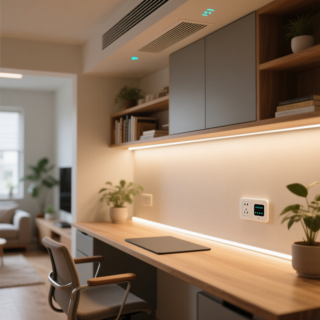 Smart Hobby Room: Task Lighting, Ventilation & Power Control Guide