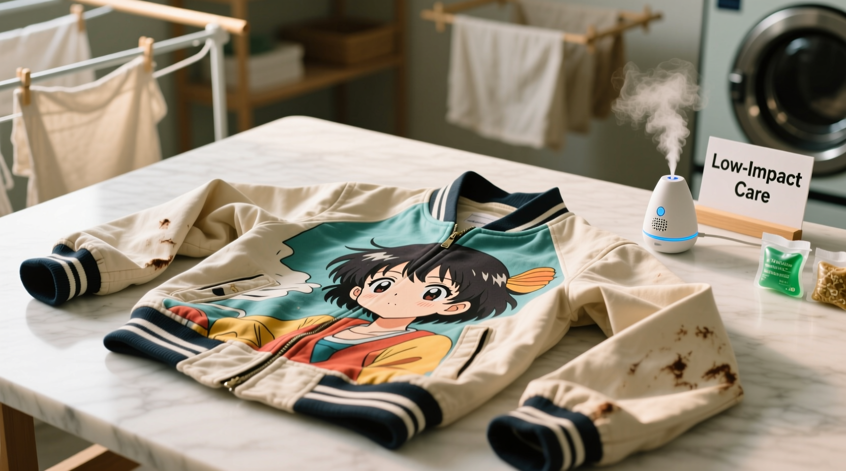 how to sanitize thrifted anime jackets safely