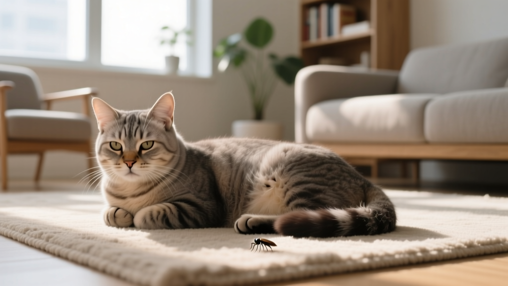 Do fleas affect cats behavior for senior cats? Yes