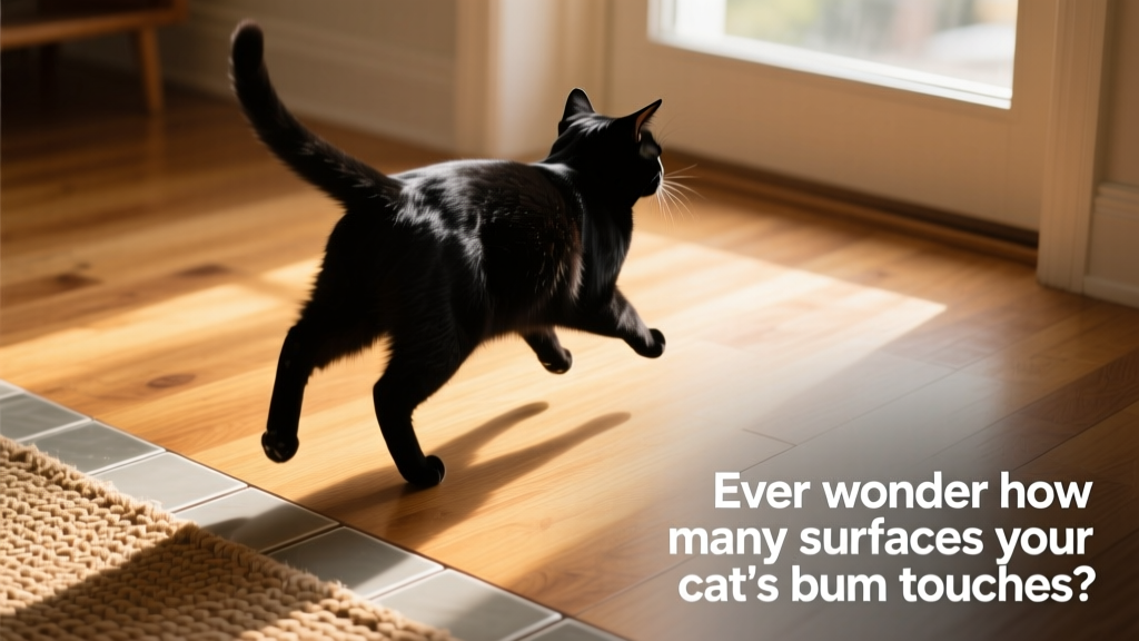 Ever Wonder How Many Surfaces Your Cat's Bum Touches?