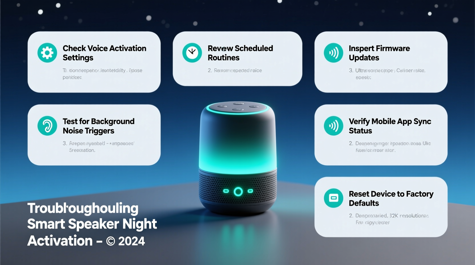 why is my smart speaker turning on at night troubleshooting common glitches