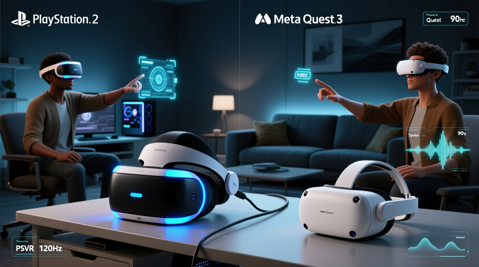psvr2 vs meta quest 3 which offers better immersion without wires
