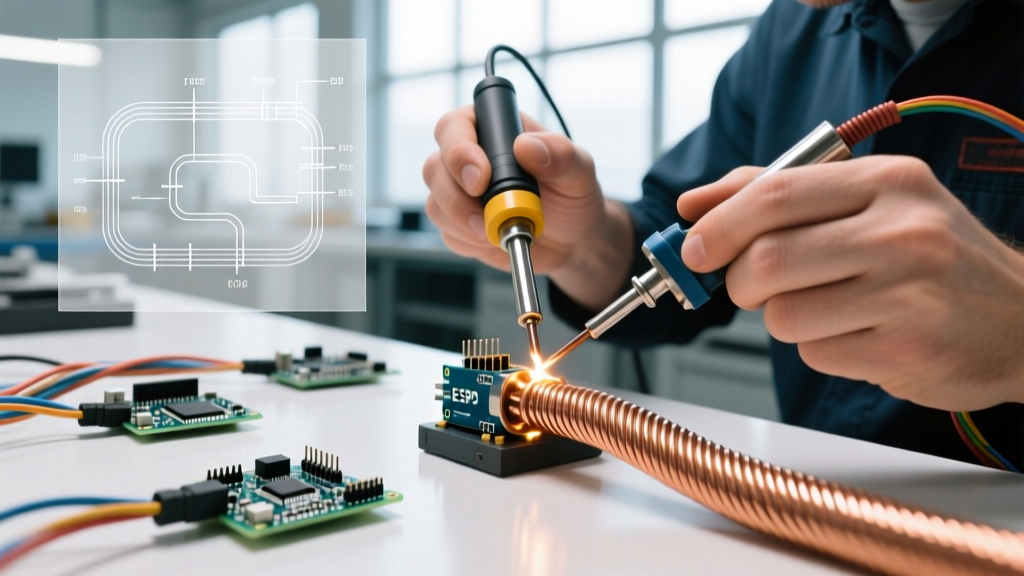 Heavy-Duty Electric Wire Soldering for Industrial Applications