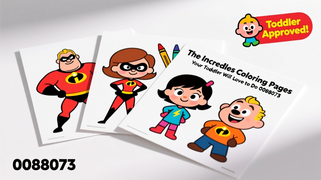 The Incredibles Coloring Pages Your Toddler Will Love To Do: Safety-Tested, Developmentally Smart Activities for Ages 2–4