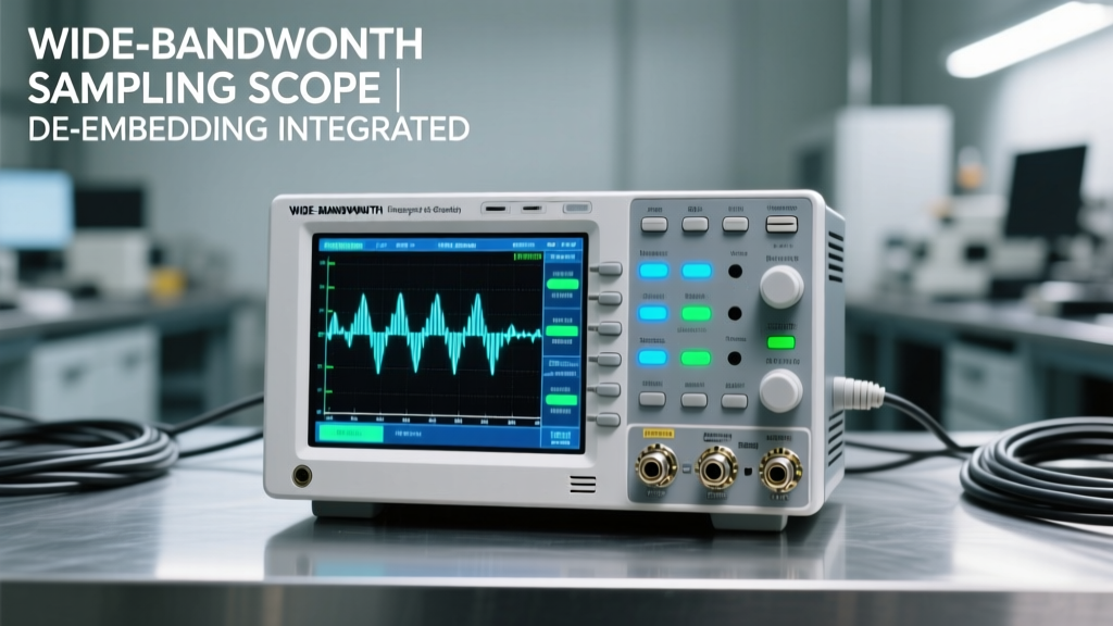 Wide Bandwidth Sampling Scope Integrates De-Embedding Functions: Real-World Signal Integrity Validation at 110 GHz