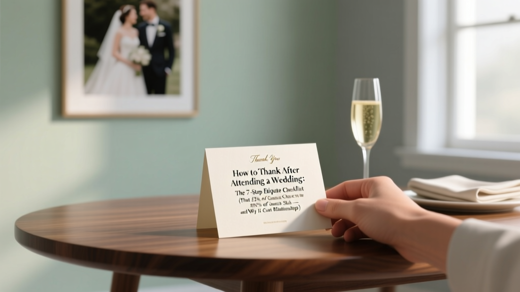Wedding Thank-You Etiquette: 7-Step Checklist (2026)