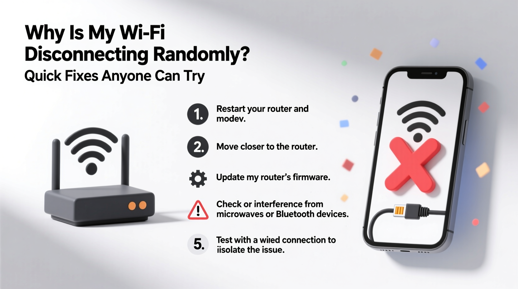why is my wifi disconnecting randomly quick fixes anyone can try