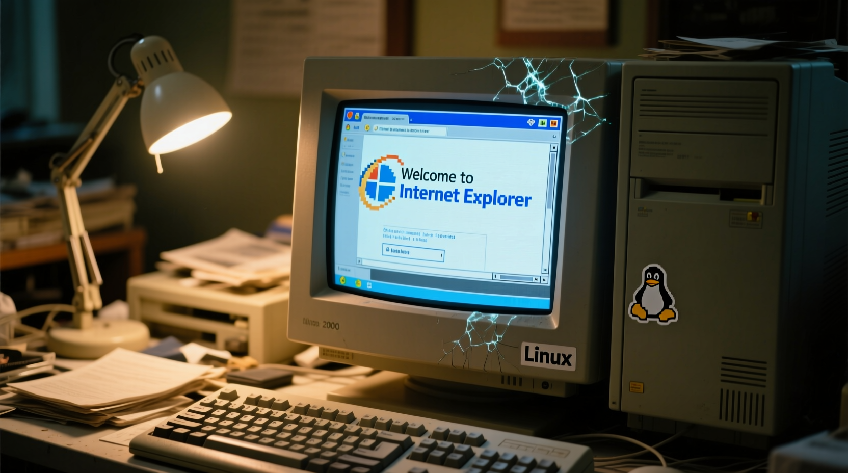run internet explorer with ies 4 linux