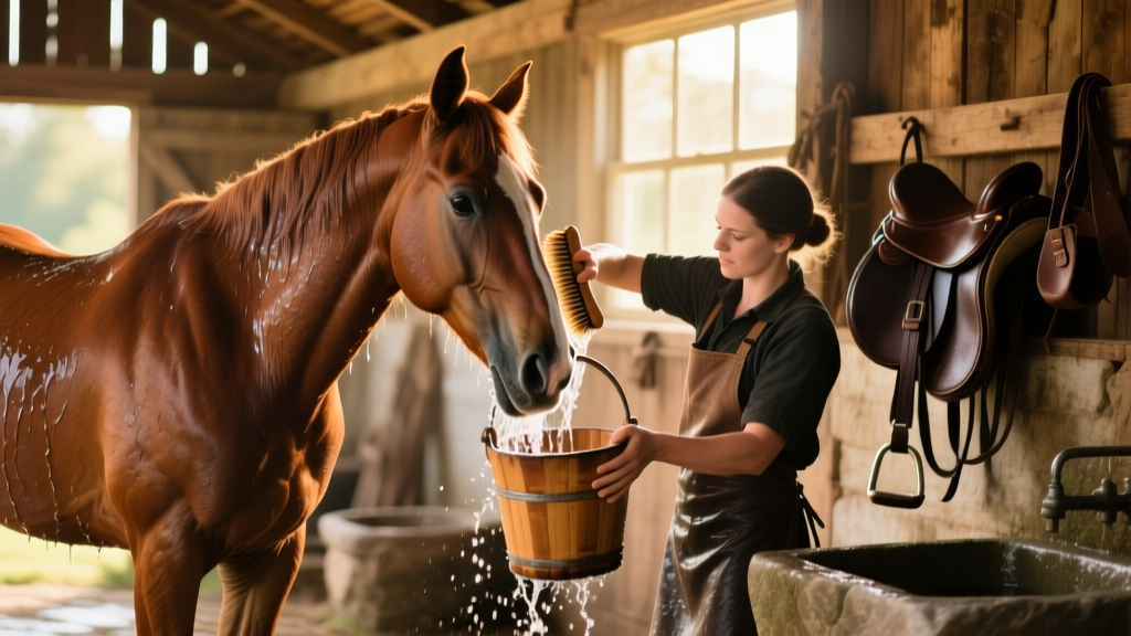 How To Bathe a Horse Properly