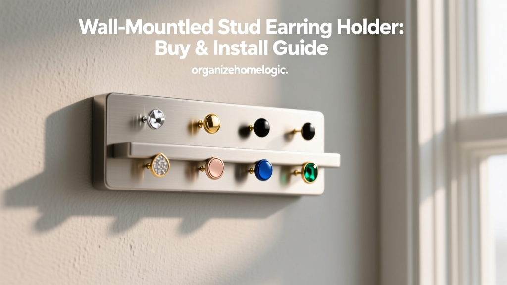 Wall-Mounted Stud Earring Holder: Buy & Install Guide