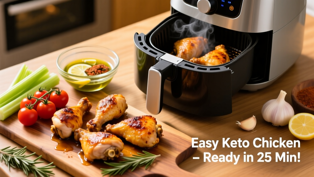 Easy Keto Chicken Air Fryer Recipe (Ready in 25 Min!)