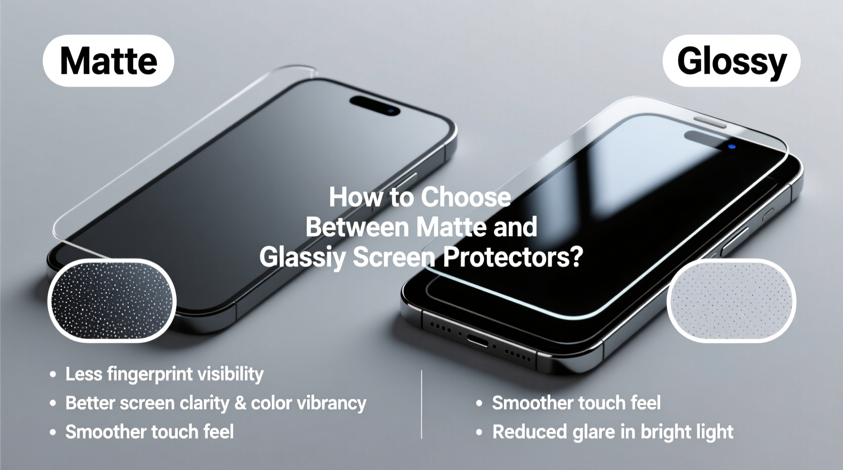 How To Choose Between Matte And Glossy Screen Protectors