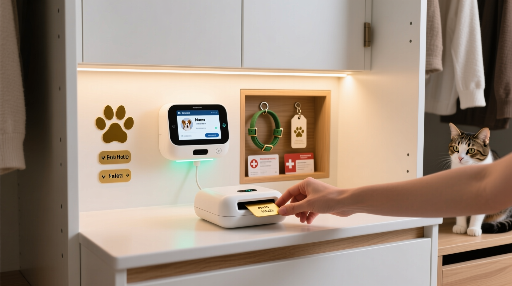 closet organization tips pet id tag engraving station