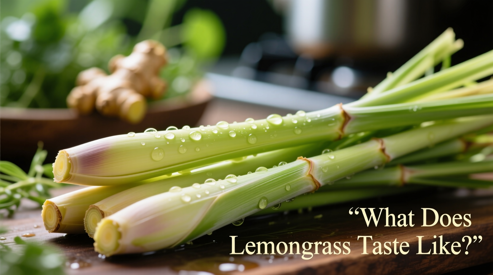 what does lemongrass taste like