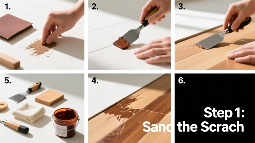 How to Fix a Scratched Hardwood Floor
