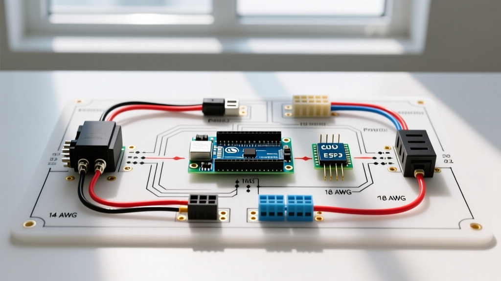 Wiring Diagram for a Light Bar: Relay and Motor-Control Setup