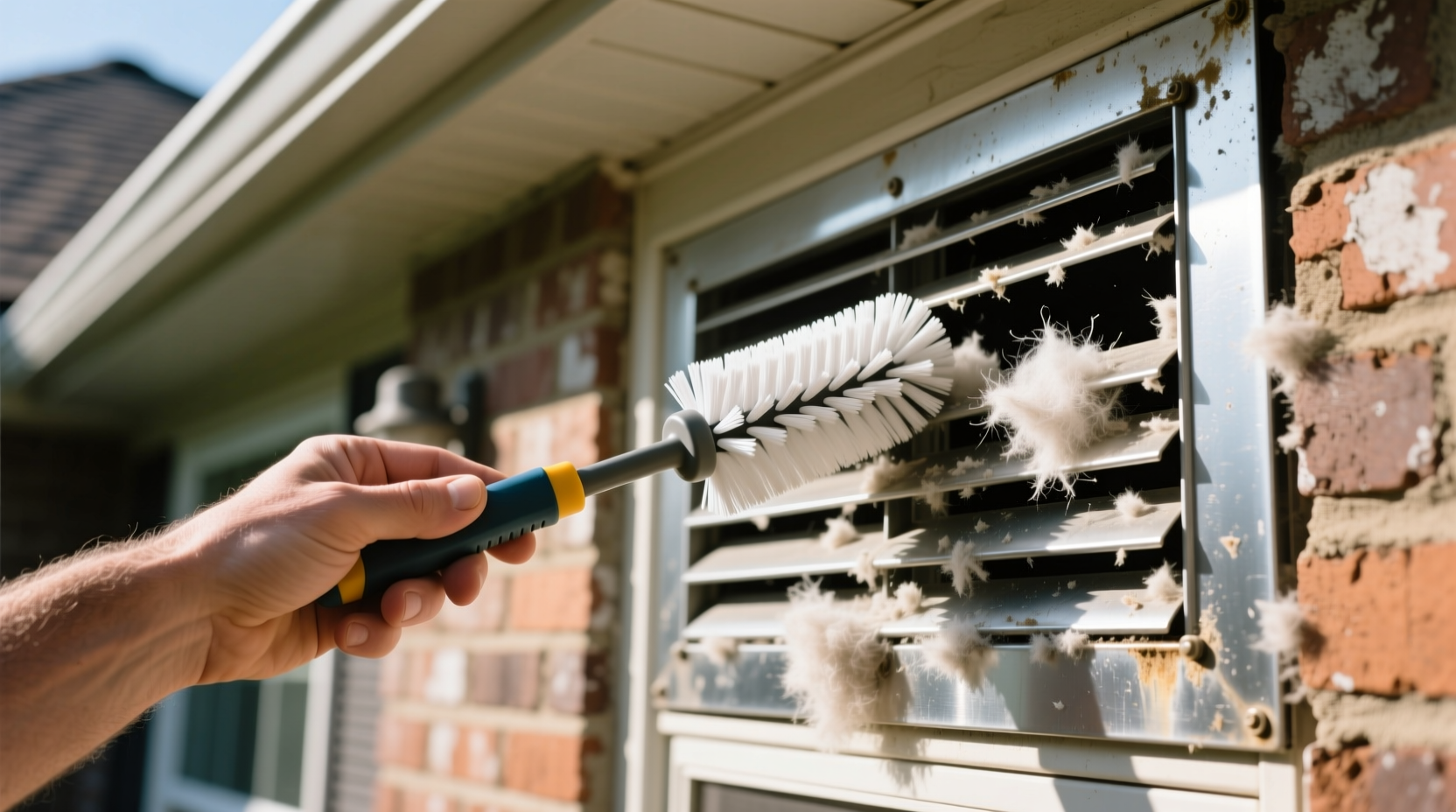 how to clean outside dryer vent