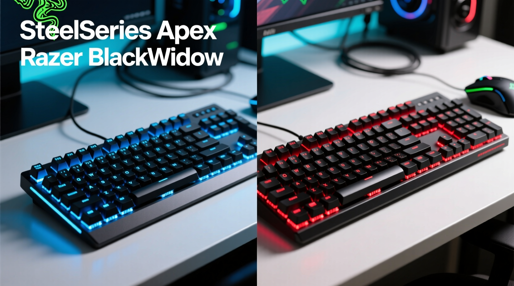 steelseries apex vs razer blackwidow which mechanical keyboard feels more responsive